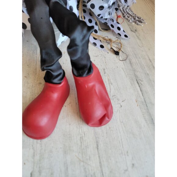 Unique scary swing clown AS IS Halloween hanging prop decor - Picture 3 of 15